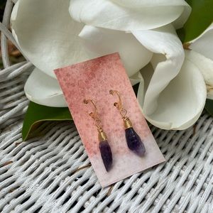 Amethyst Point Earrings